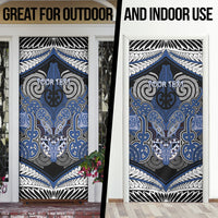 Aotearoa Iwi Ngati Tuwharetoa Personalised Door Cover Maori Kowhaiwhai Pattern LT19 - Polynesian Pride