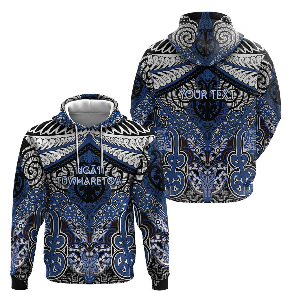 Aotearoa Iwi Ngati Tuwharetoa Personalised Hoodie Maori Kowhaiwhai Pattern LT19 - Polynesian Pride