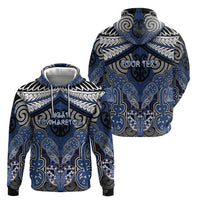 Aotearoa Iwi Ngati Tuwharetoa Personalised Hoodie Maori Kowhaiwhai Pattern LT19 - Polynesian Pride