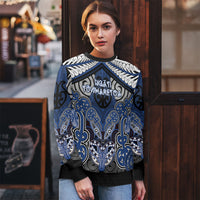 Aotearoa Iwi Ngati Tuwharetoa Personalised Ugly Christmas Sweater Maori Kowhaiwhai Pattern LT19 - Polynesian Pride
