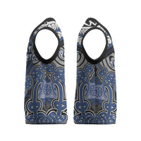 Aotearoa Iwi Ngati Tuwharetoa Personalised Christmas Knitted V-Neck Vest Maori Kowhaiwhai Pattern LT19 - Polynesian Pride