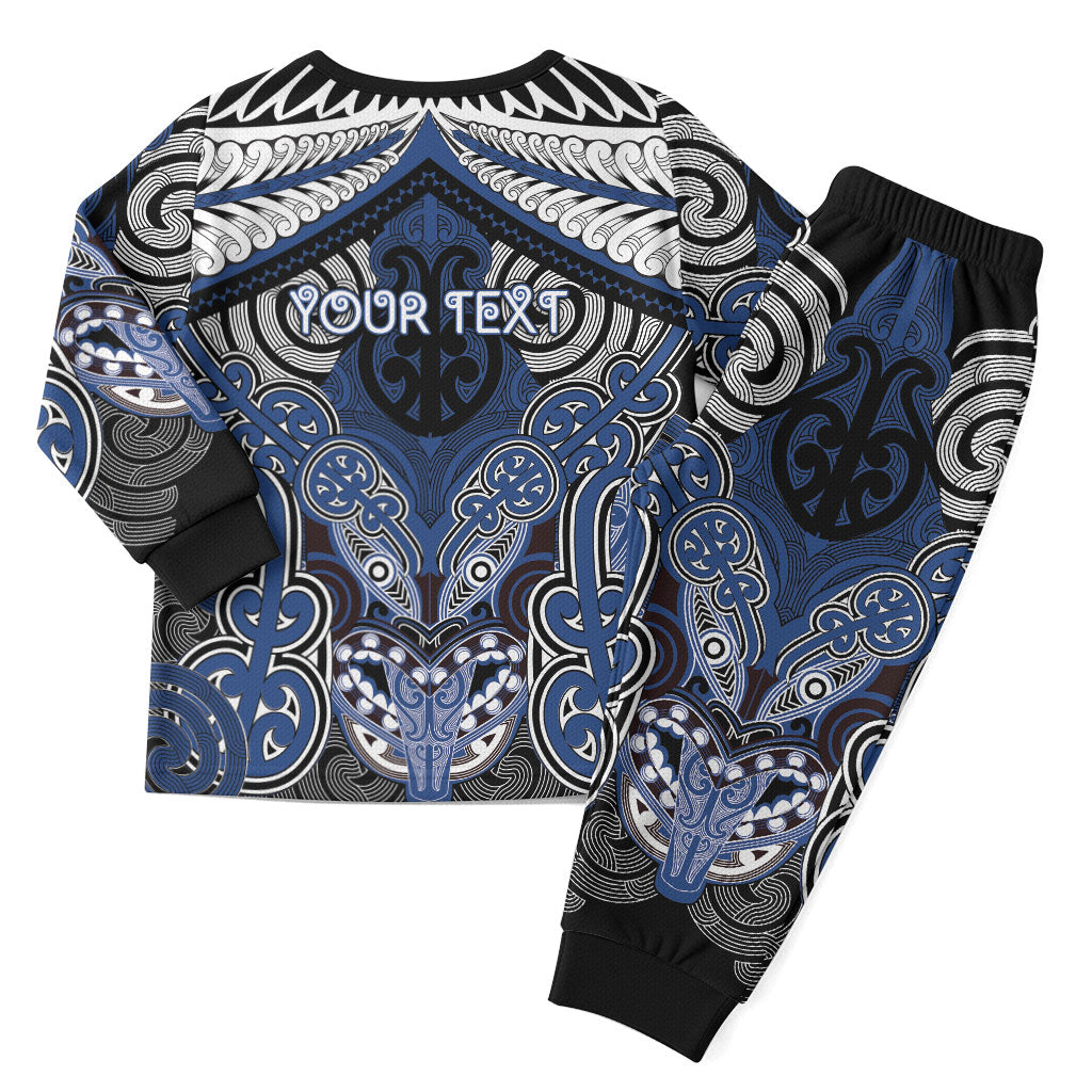 Aotearoa Iwi Ngati Tuwharetoa Personalised Christmas Pajama Set Maori Kowhaiwhai Pattern LT19 - Polynesian Pride