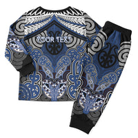 Aotearoa Iwi Ngati Tuwharetoa Personalised Christmas Pajama Set Maori Kowhaiwhai Pattern LT19 - Polynesian Pride