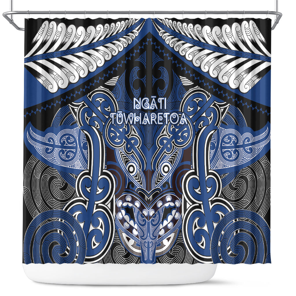 Aotearoa Iwi Ngati Tuwharetoa Shower Curtain Maori Kowhaiwhai Pattern