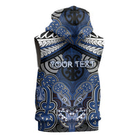 Aotearoa Iwi Ngati Tuwharetoa Personalised Sleeveless Zip Hoodie Maori Kowhaiwhai Pattern LT19 - Polynesian Pride