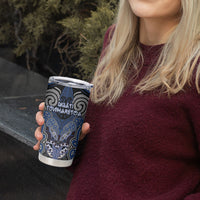 Aotearoa Iwi Ngati Tuwharetoa Personalised Tumbler Cup Maori Kowhaiwhai Pattern LT19 - Polynesian Pride