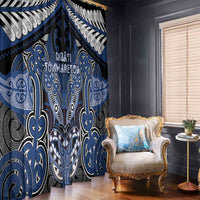 Aotearoa Iwi Ngati Tuwharetoa Window Curtain Maori Kowhaiwhai Pattern LT19 - Polynesian Pride