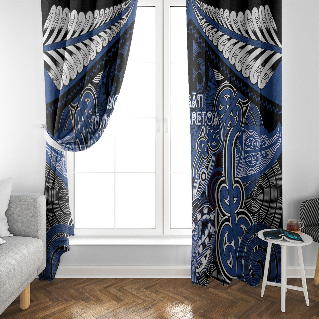 Aotearoa Iwi Ngati Tuwharetoa Window Curtain Maori Kowhaiwhai Pattern LT19 - Polynesian Pride