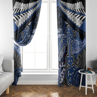 Aotearoa Iwi Ngati Tuwharetoa Window Curtain Maori Kowhaiwhai Pattern LT19 - Polynesian Pride