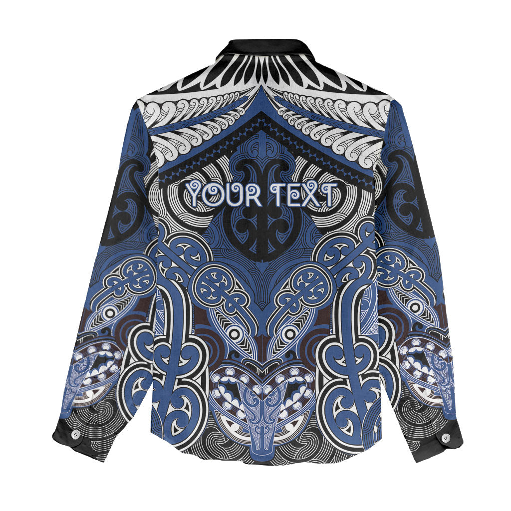Aotearoa Iwi Ngati Tuwharetoa Personalised Women Casual Shirt Maori Kowhaiwhai Pattern LT19 - Polynesian Pride