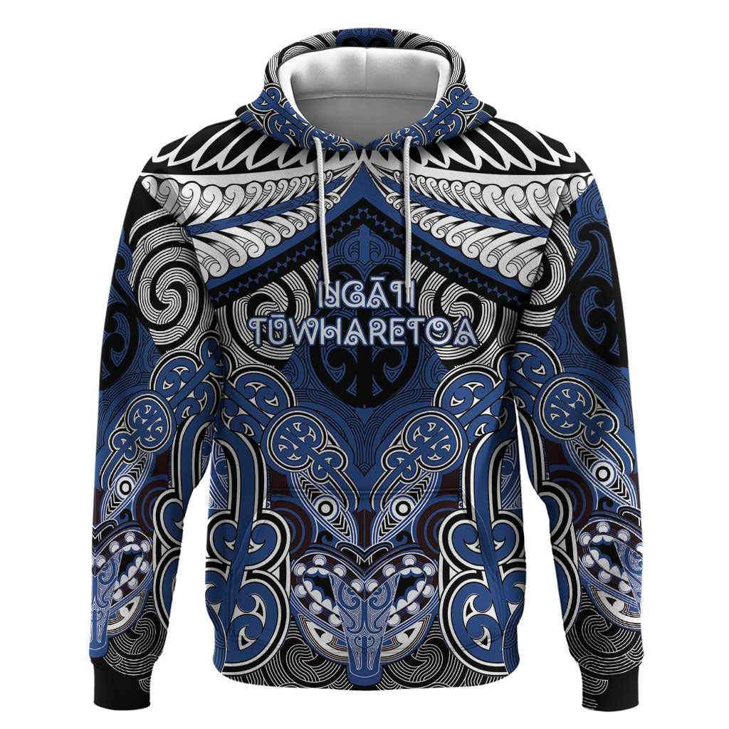 Aotearoa Iwi Ngati Tuwharetoa Personalised Zip Hoodie Maori Kowhaiwhai Pattern