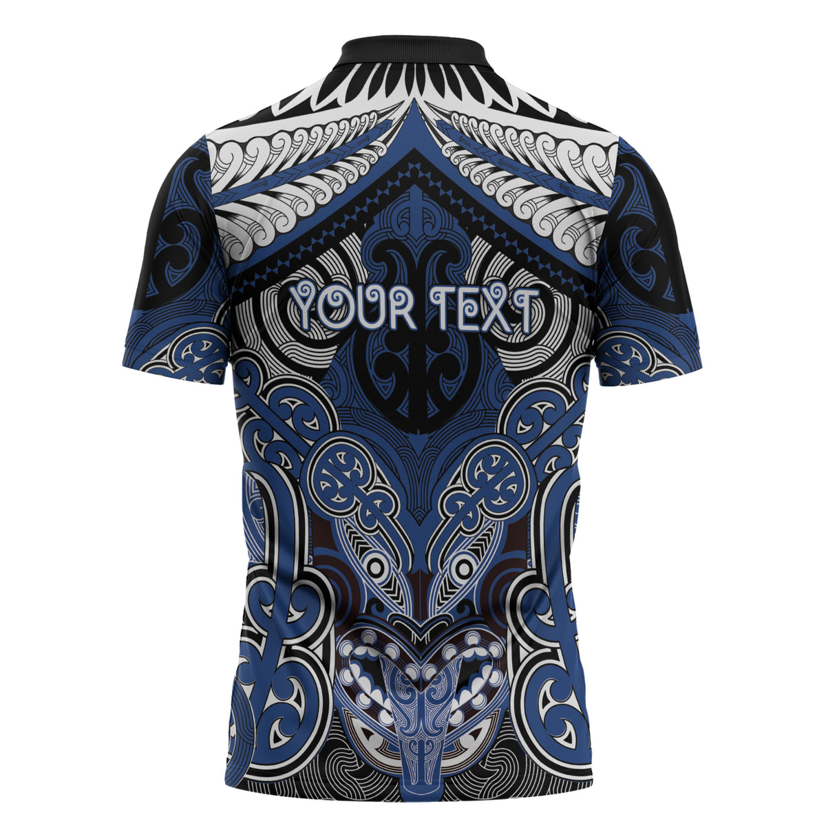 Aotearoa Iwi Ngati Tuwharetoa Personalised Zipper Polo Shirt Maori Kowhaiwhai Pattern LT19 - Polynesian Pride