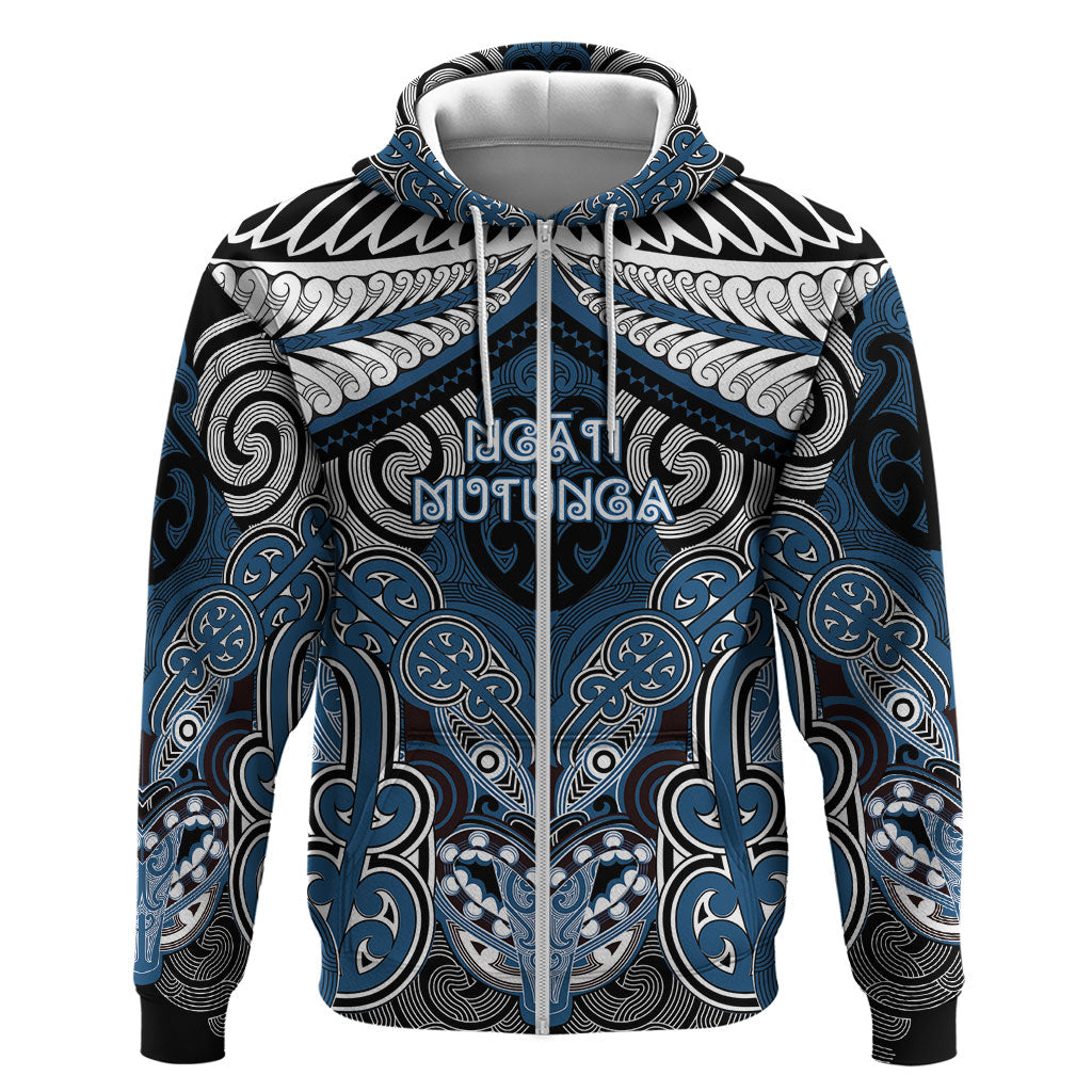 Aotearoa Iwi Ngati Mutunga Personalised Hoodie Maori Kowhaiwhai Pattern