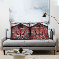 Aotearoa Iwi Te Ati Awa Pillow Cover Maori Kowhaiwhai Pattern