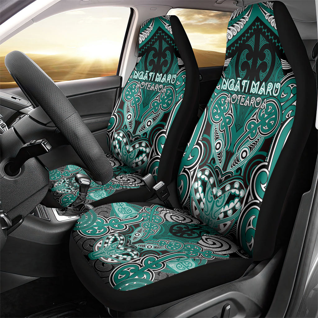 Aotearoa Iwi Ngati Maru Car Seat Cover Maori Kowhaiwhai Pattern
