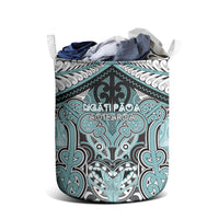 Aotearoa Iwi Ngati Paoa Laundry Basket Maori Kowhaiwhai Pattern