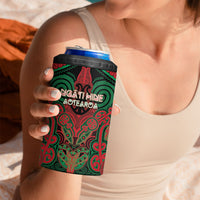 Aotearoa Iwi Ngati Hine Personalised 4 in 1 Can Cooler Tumbler Maori Kowhaiwhai Pattern