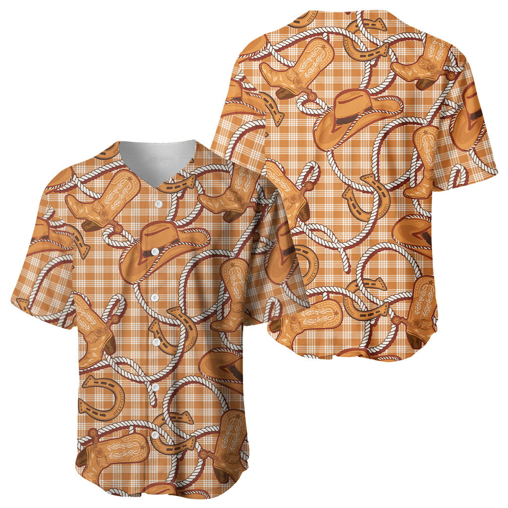 Brown Hawaii Palaka Cowboy Baseball Jersey Hawaiian Paniolo Festival Spirit LT19 - Polynesian Pride