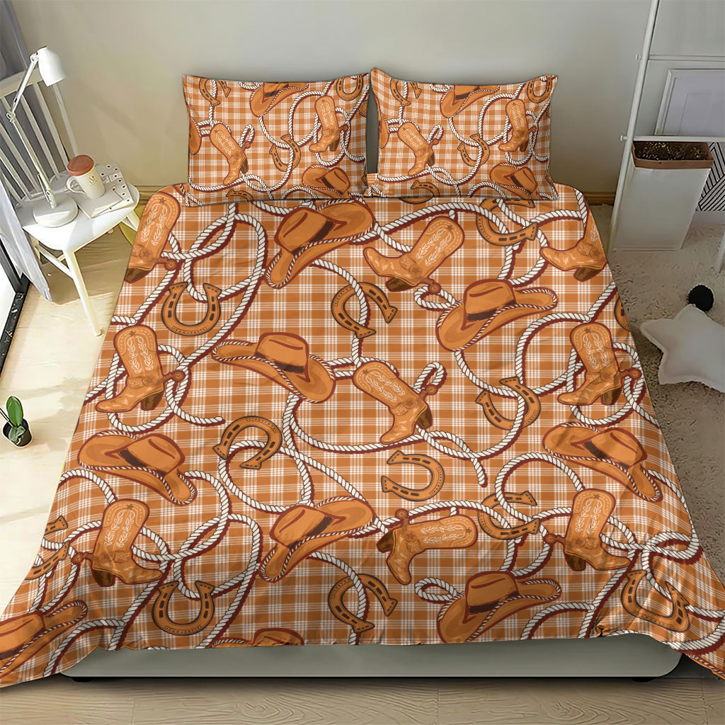 Brown Hawaii Palaka Cowboy Bedding Set Hawaiian Paniolo Festival Spirit LT19 - Polynesian Pride
