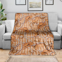 Brown Hawaii Palaka Cowboy Blanket Hawaiian Paniolo Festival Spirit LT19 - Polynesian Pride