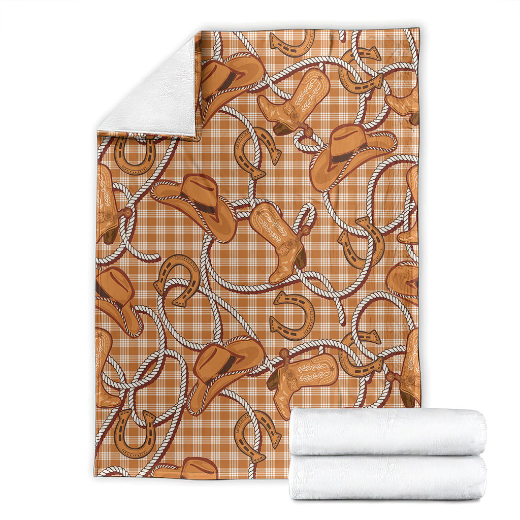 Brown Hawaii Palaka Cowboy Blanket Hawaiian Paniolo Festival Spirit LT19 - Polynesian Pride