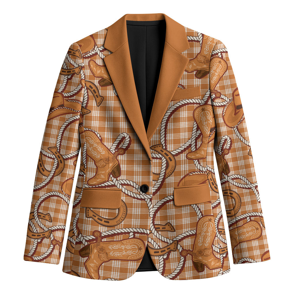 Brown Hawaii Palaka Cowboy Blazer Hawaiian Paniolo Festival Spirit LT19 Unisex Brown - Polynesian Pride