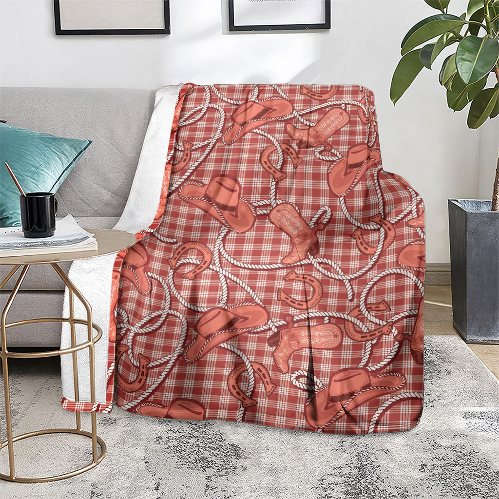 Red Hawaii Palaka Cowboy Blanket Hawaiian Paniolo Festival Spirit LT19 - Polynesian Pride