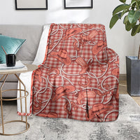 Red Hawaii Palaka Cowboy Blanket Hawaiian Paniolo Festival Spirit LT19 - Polynesian Pride