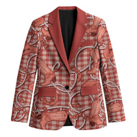 Red Hawaii Palaka Cowboy Blazer Hawaiian Paniolo Festival Spirit LT19 Unisex Red - Polynesian Pride