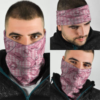 Pink Hawaii Palaka Cowboy Neck Gaiter Hawaiian Paniolo Festival Spirit LT19 - Polynesian Pride
