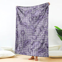 Purple Hawaii Palaka Cowboy Blanket Hawaiian Paniolo Festival Spirit LT19 - Polynesian Pride
