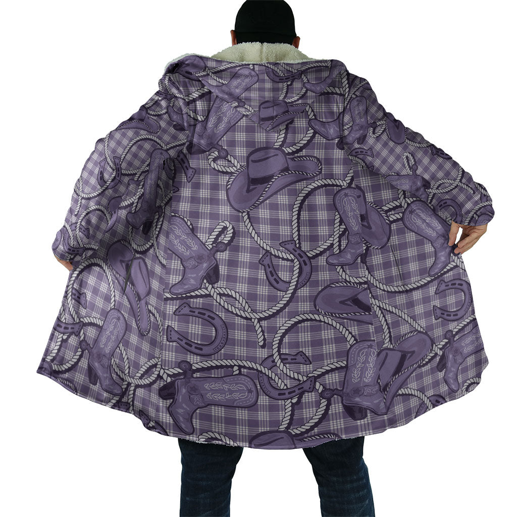 Purple Hawaii Palaka Cowboy Cloak Hawaiian Paniolo Festival Spirit LT19 - Polynesian Pride