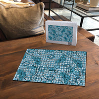 Blue Hawaii Palaka Cowboy Puzzle Hawaiian Paniolo Festival Spirit LT19 - Polynesian Pride
