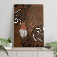 New Zealand Taiaha Canvas Wall Art Maori Weapon Silver Fern Maori Pattern