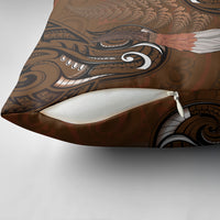 New Zealand Taiaha Pillow Cover Maori Weapon Silver Fern Maori Pattern