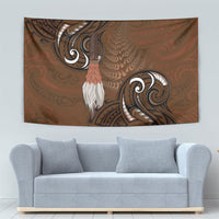 New Zealand Taiaha Tapestry Maori Weapon Silver Fern Maori Pattern