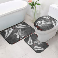 New Zealand Weka Personalised Bathroom Set Aotearoa Hen Silver Fern Maori Pattern