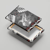 New Zealand Weka Personalised Canvas Wall Art Aotearoa Hen Silver Fern Maori Pattern