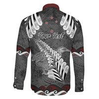 New Zealand Weka Personalised Family Matching Puletasi and Hawaiian Shirt Aotearoa Hen Silver Fern Maori Pattern LT22 - Polynesian Pride