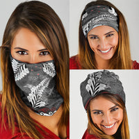 New Zealand Weka Personalised Neck Gaiter Aotearoa Hen Silver Fern Maori Pattern