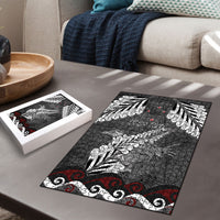 New Zealand Weka Personalised Puzzle Aotearoa Hen Silver Fern Maori Pattern