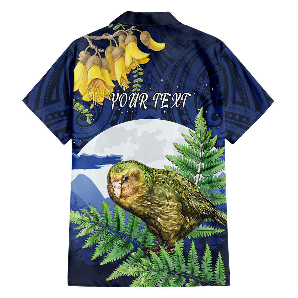 Kakapo New Zealand Personalised Family Matching Puletasi and Hawaiian Shirt Kowhai Flower Silver Fern Maori Pattern LT22 - Polynesian Pride