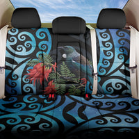 Tui Bird Kakabeak New Zealand Back Car Seat Cover Clianthus Galaxy Maori Koru Pattern