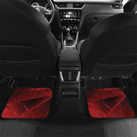 Personalised Darts New Zealand Car Mats Silver Fern Red Color