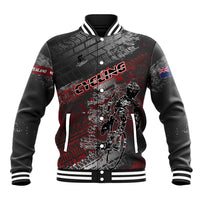 Personalised Cycling New Zealand Baseball Jacket Aotearoa Pride Sportswear