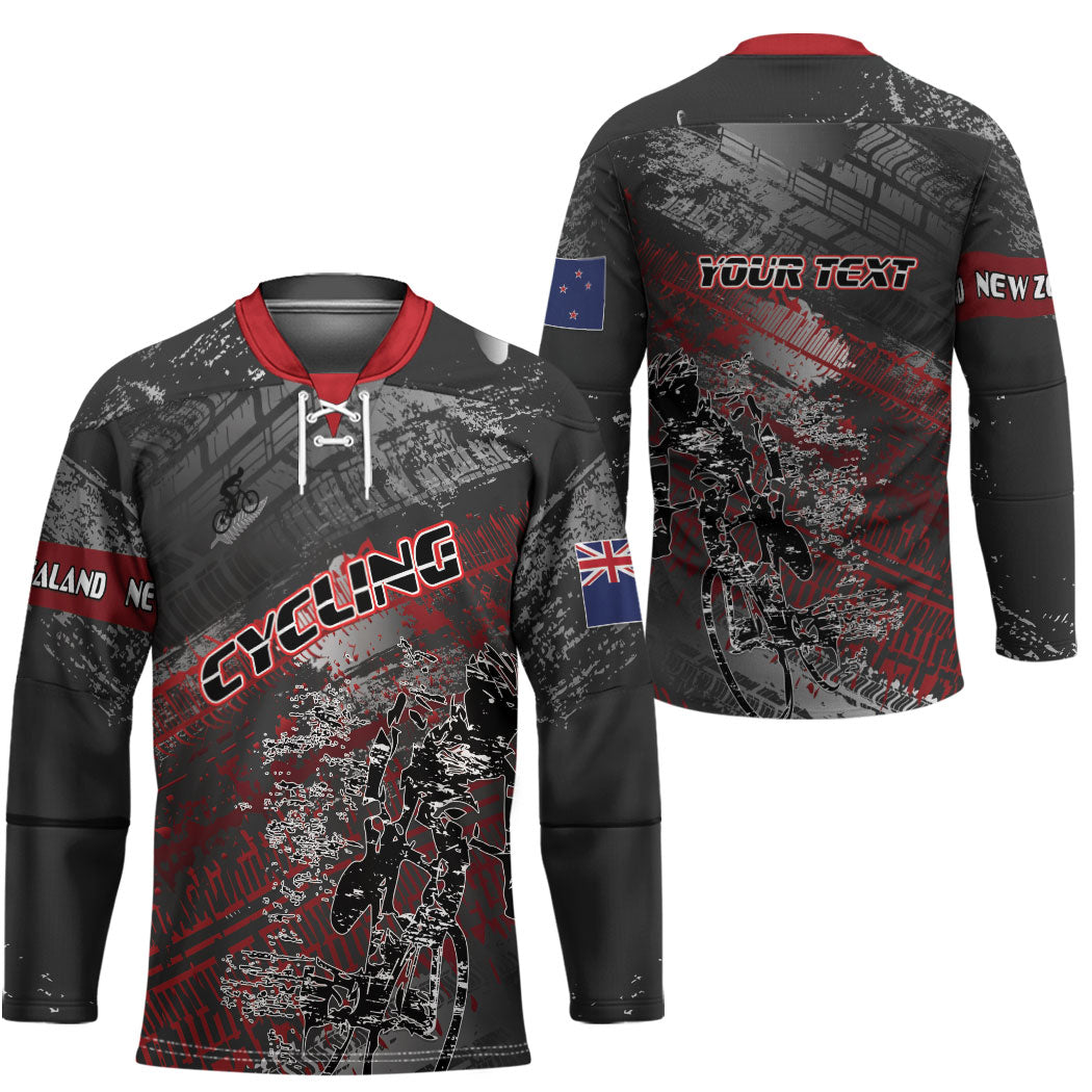 Personalised Cycling New Zealand Hockey Jersey Aotearoa Pride Sportswear LT22 - Polynesian Pride