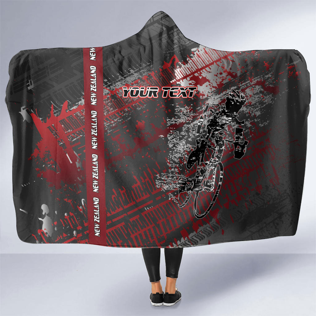 Personalised Cycling New Zealand Hooded Blanket Aotearoa Pride Sportswear