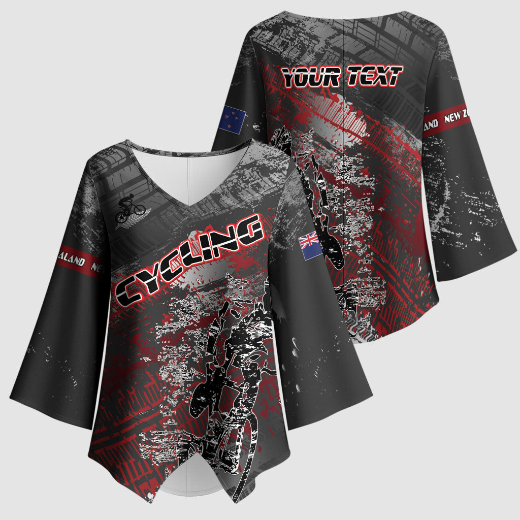 Personalised Cycling New Zealand Kimono Sleeve Blouse Aotearoa Pride Sportswear LT22 - Polynesian Pride
