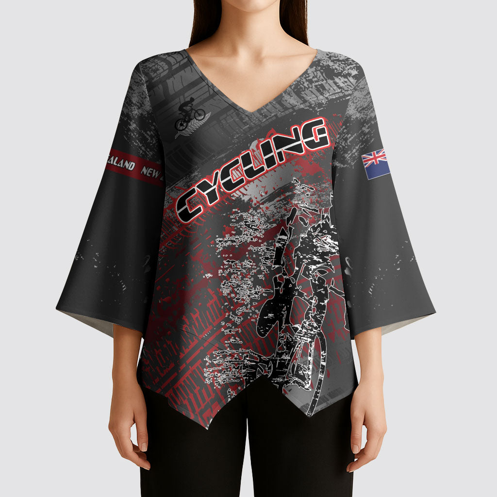Personalised Cycling New Zealand Kimono Sleeve Blouse Aotearoa Pride Sportswear LT22 - Polynesian Pride
