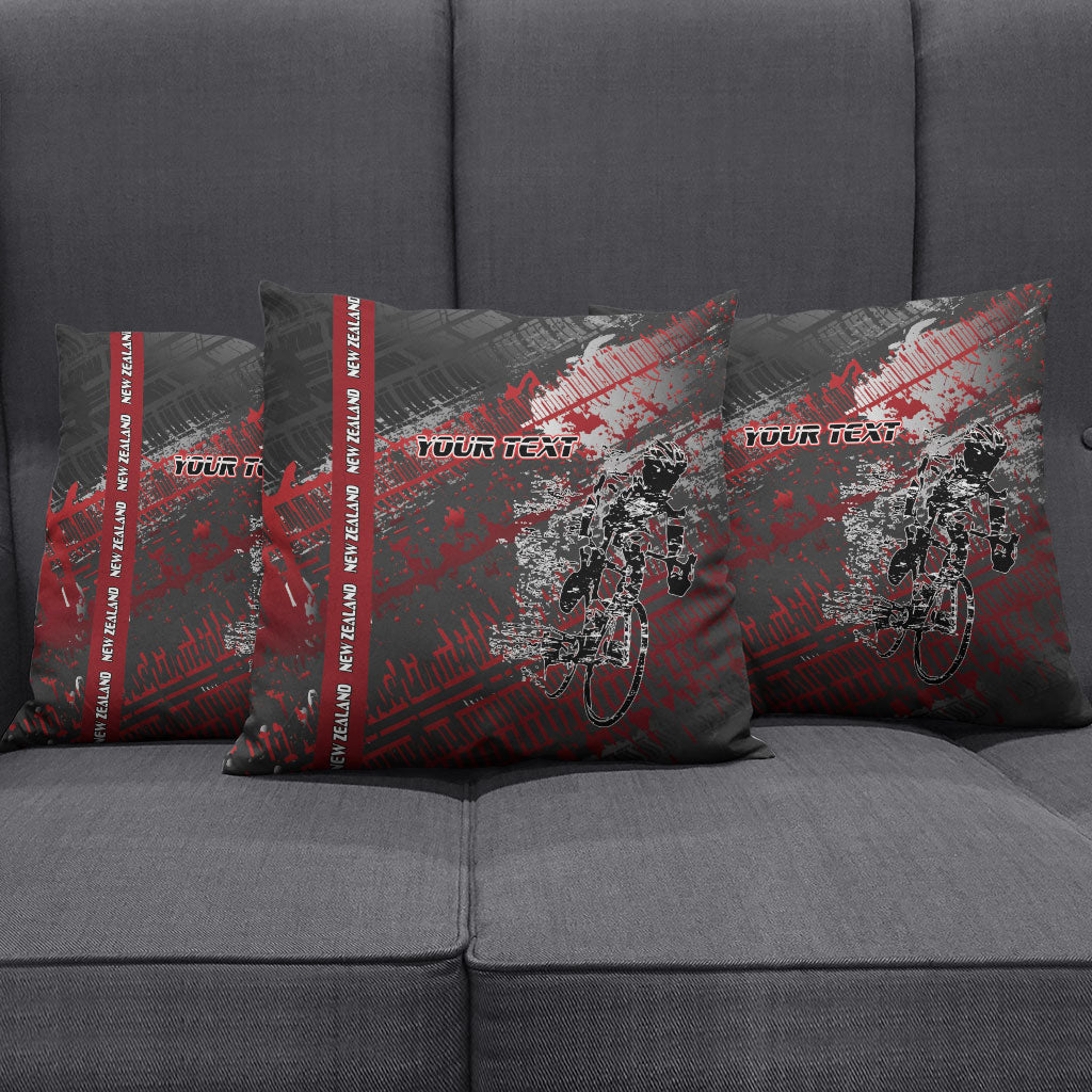 Personalised Cycling New Zealand Pillow Cover Aotearoa Pride Sportswear